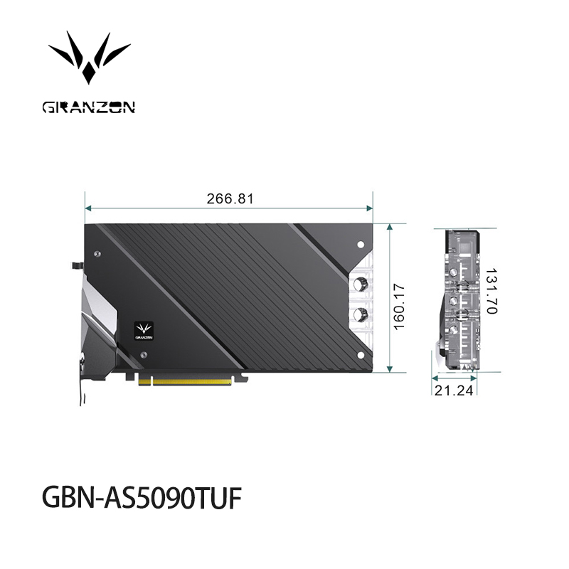 Granzon GPU Water Block for AS - Rtx 5090 32Gb recension och pris