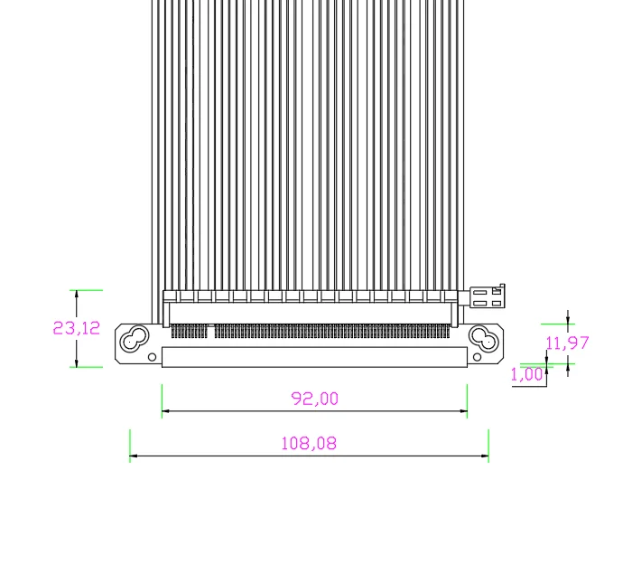 Double Reverse Pci-e 4.0 Riser - Itx Gpu Riser Pcie 4.0 16X recension och pris