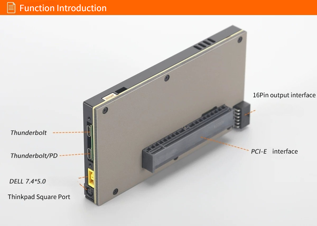 TH5P4GaN Laptop Thunderbolt 5/ - Gpu External Dock Egpu Thunderbolt 4 recension och pris