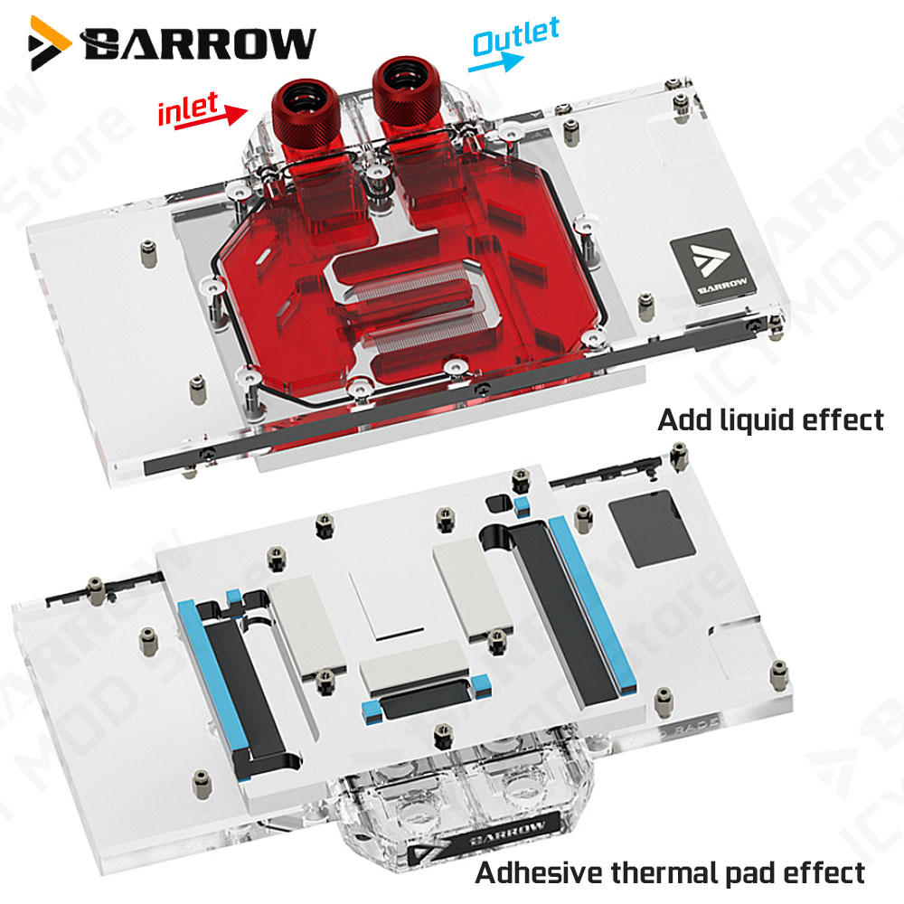 Barrow Graphics Card Water Coo - Rx 9070 16Gb recension och pris