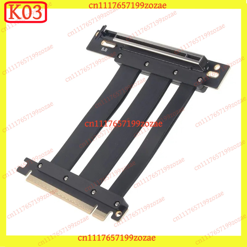 K03 PCIe 5.0 X16 90‑Degree Slo - Pcie 5.0 Gpu Riser Cable recension och pris