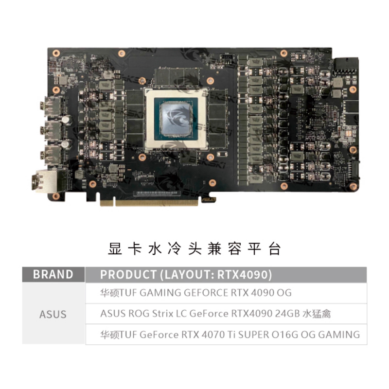 Bykski GPU Water Block for ASU - Rtx 4090 Water Block recension och pris