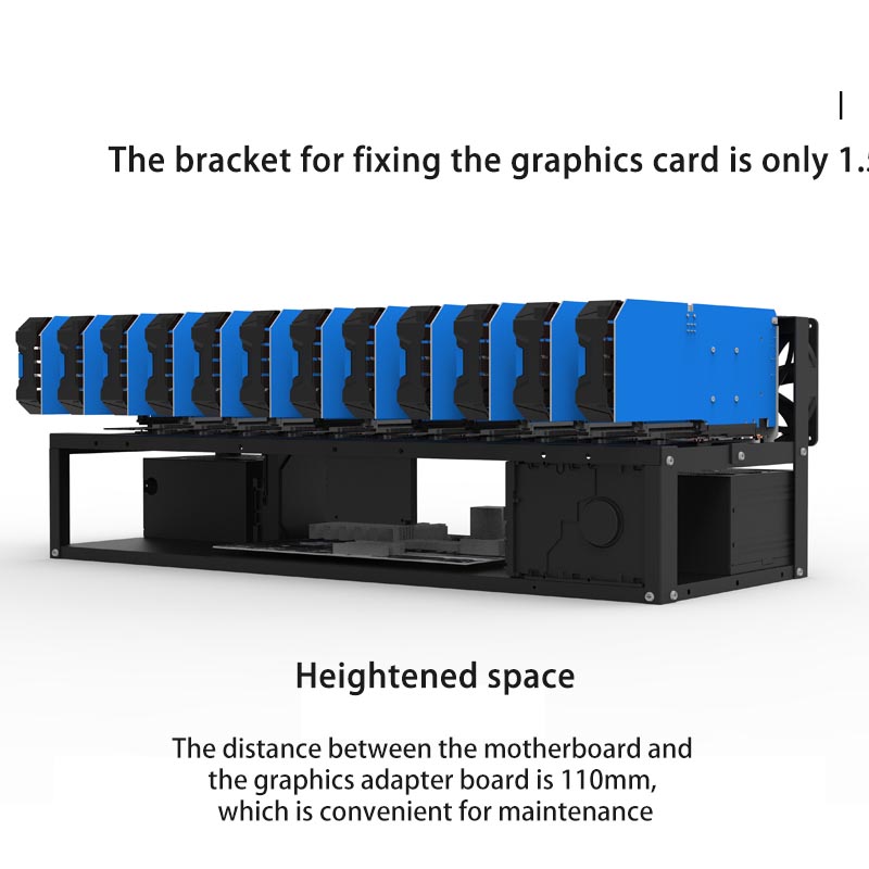 6/8/12 Cards GPU Bracket Open  - Gpu Mining Rig Frame 8 Gpu recension och pris