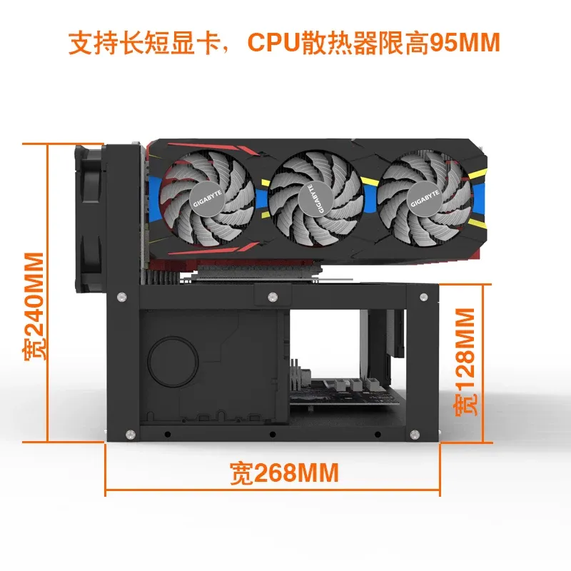JMZ Graphics Card Stand Rack O - Gpu Mining Rig Frame 8 Gpu recension och pris