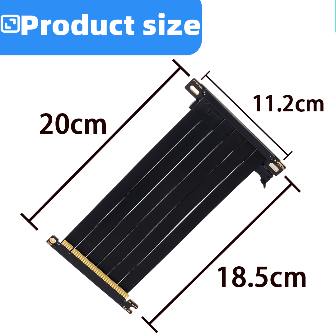 PCIE 3.0 X16 Riser Cable Doubl - Pcie 5.0 Gpu Riser Cable recension och pris