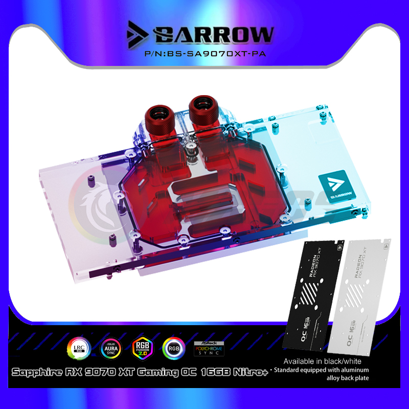 GPU Water Block For SAPPHIRE R - Rx 9070 16Gb recension och pris