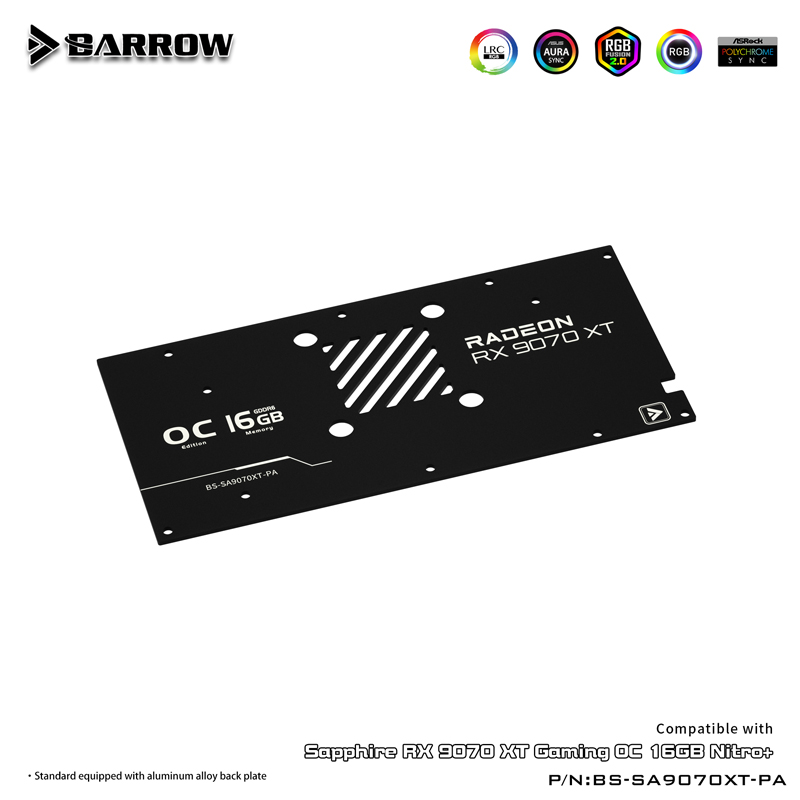 GPU Water Block For SAPPHIRE R - Rx 9070 16Gb recension och pris