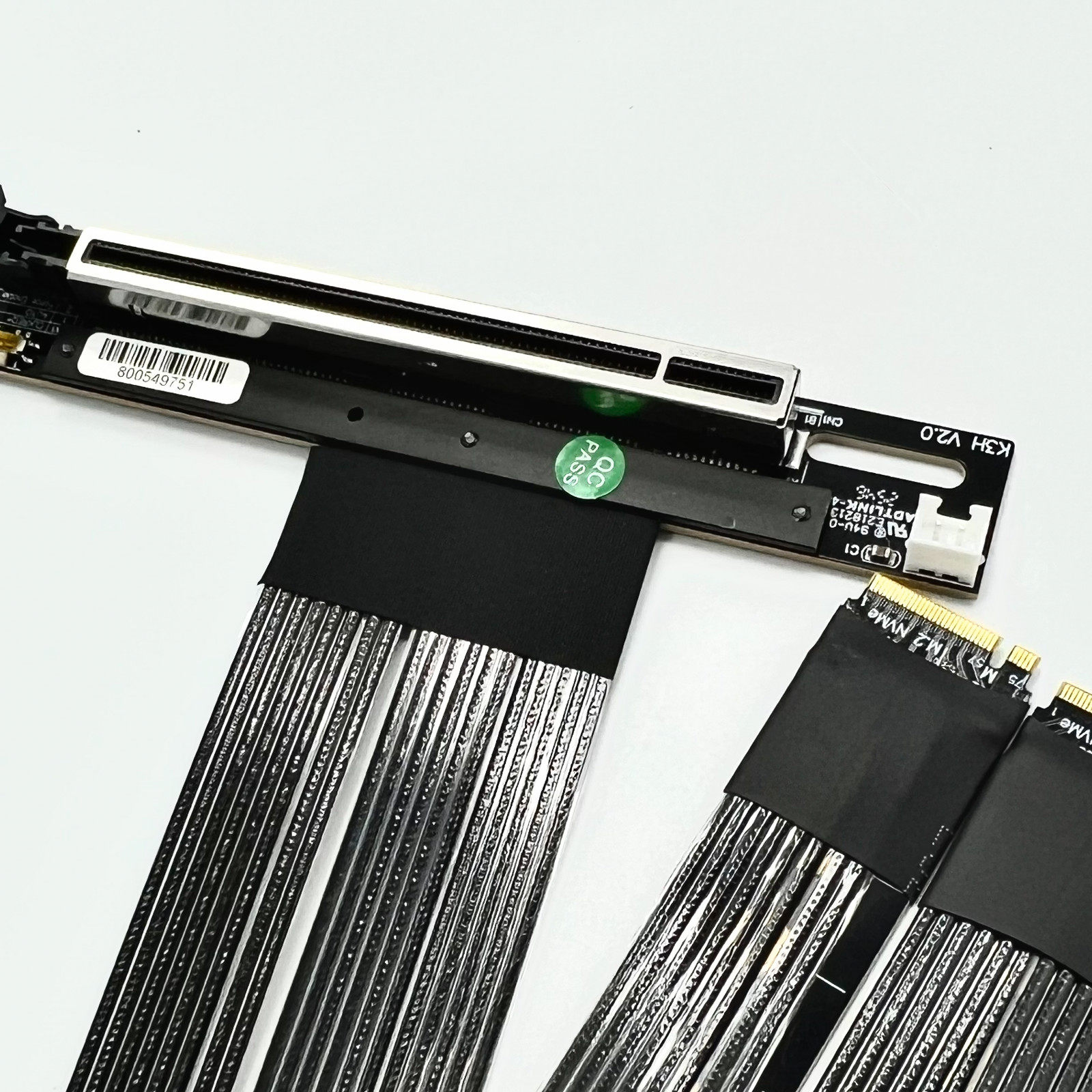 PCIe 5.0 X16 4*M.2 NVMe To X8  - Pcie 5.0 Gpu Riser Cable recension och pris