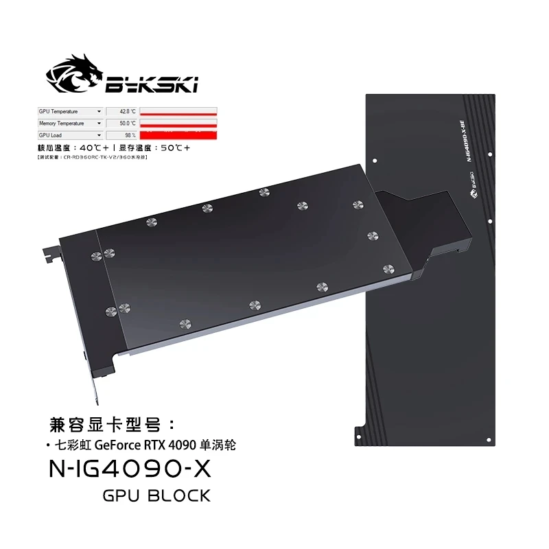 Bykski GPU Water Block for Col - Rtx 4090 Water Block recension och pris