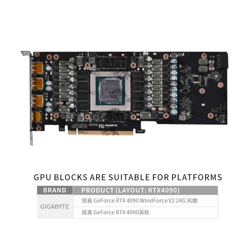 Bykski N-GV4090WF-X-V2 GPU Blo - Rtx 4090 Water Block recension och pris