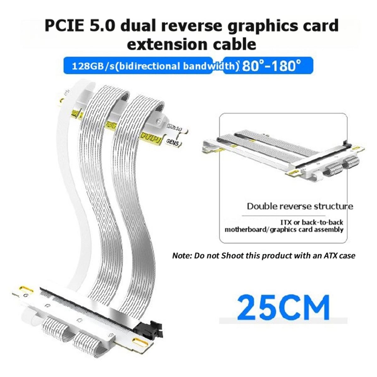 L70A PCIe 5.0 X16 Riser Cable  - Pcie 5.0 Gpu Riser Cable recension och pris